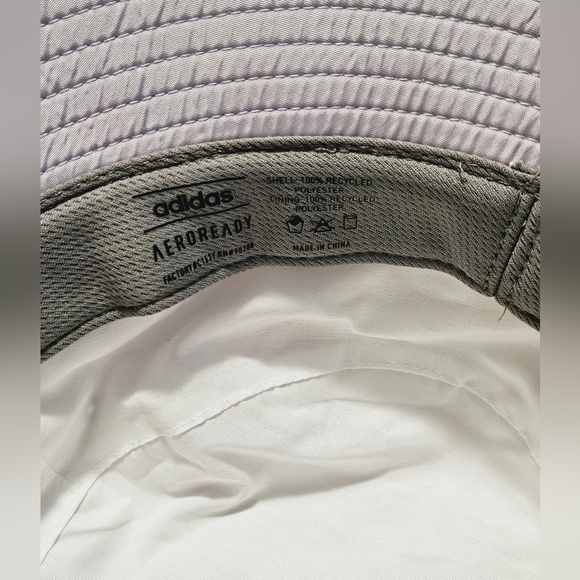 Adidas Foldable Bucket Cap Silver Dawn/Violet Hat One Size EUC - Picture 8 of 10
